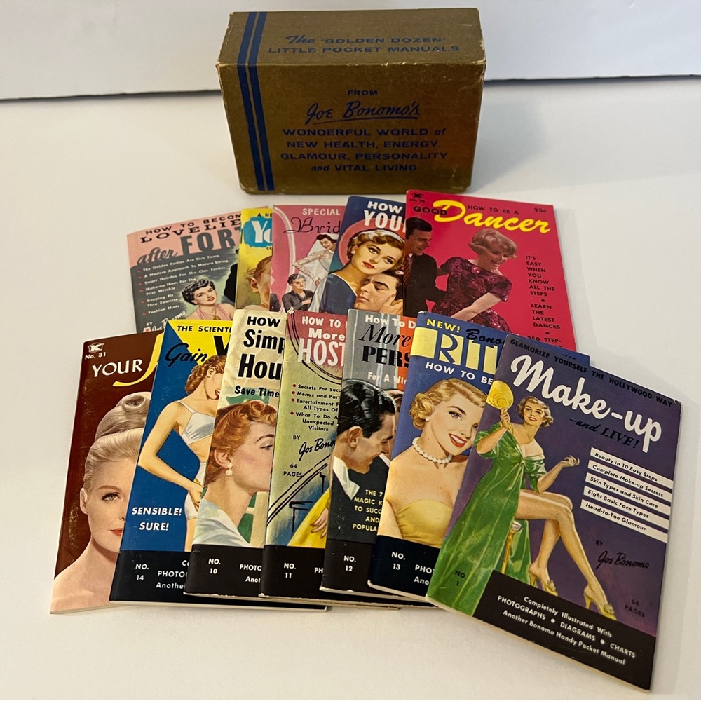 Vintage Joe Bonomo Makeup Guide Collection Manuals Books